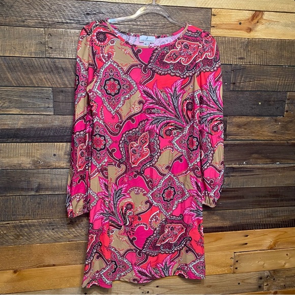 Jude Connally Megan Dress Monaco In Paisley Berry - Picture 1 of 6